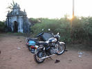 my bike at anjuna(where it was robbed six years previously)